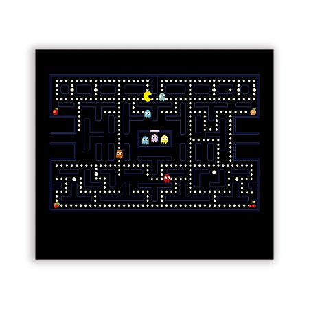 Capa Painel Retangular Sublimado - Pac Man