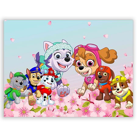 Capa Painel Retangular Sublimado - Patrulha Canina