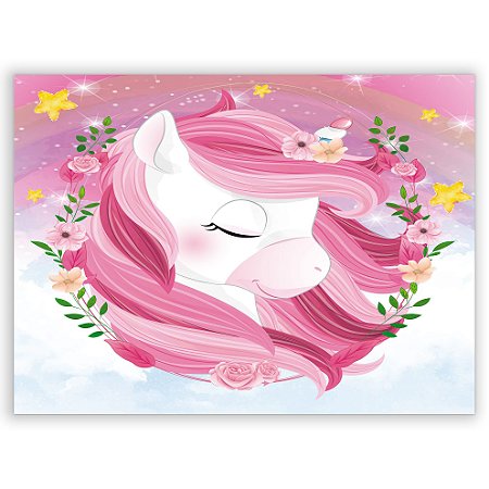 Capa Painel Retangular Sublimado - Unicornio