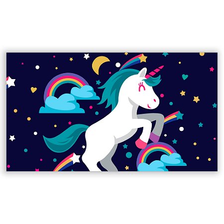 Capa Painel Retangular Sublimado - Unicornio