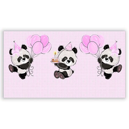 Capa Painel Retangular Sublimado - Panda