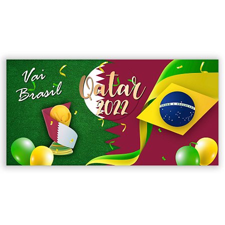 Painel Retangular - Copa Qatar - Sublimado 3D