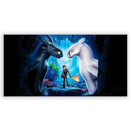 Capa Painel Retangular Sublimado - Como Treinar o seu Dragão
