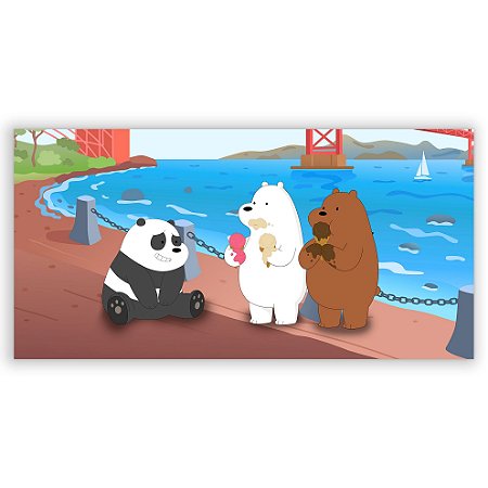 Capa Painel Retangular Sublimado - Ursos Sem Curso