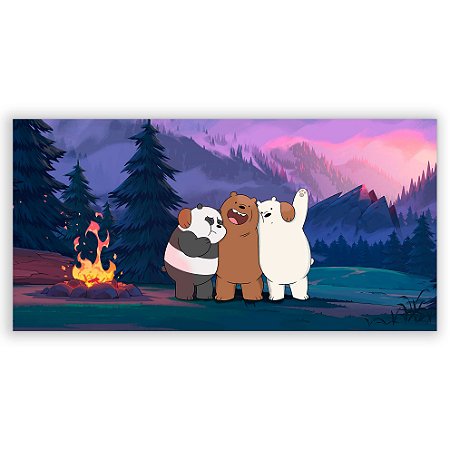 Capa Painel Retangular Sublimado - Ursos Sem Curso