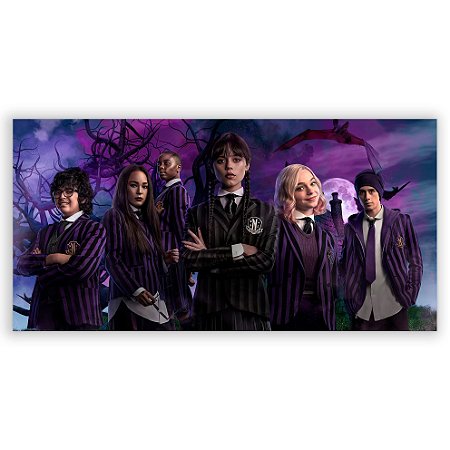 Capa Painel Retangular Sublimado - Wandinha