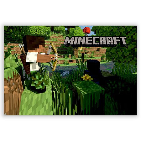 Capa Painel Retangular Sublimado - Minecraft