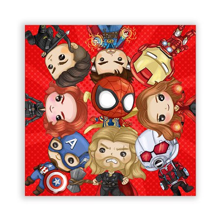 Painel Quadrado - Herois - Sublimado 3D