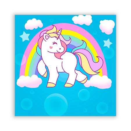 Painel Quadrado - Unicornio - Sublimado 3D