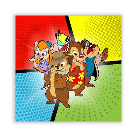 Painel Quadrado - Tico e Teco - Sublimado 3D