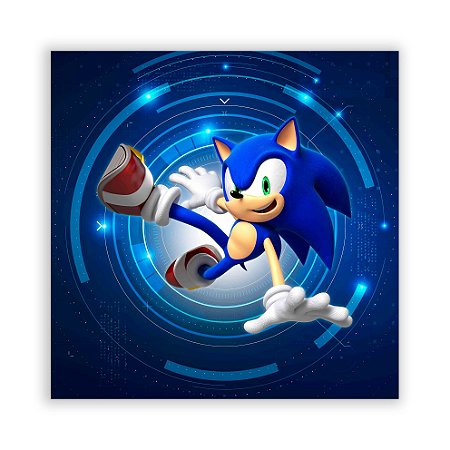 Painel Quadrado - Sonic - Sublimado 3D