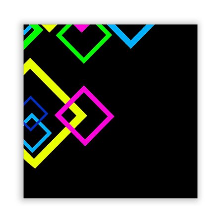 Painel Quadrado - Neon - Sublimado 3D