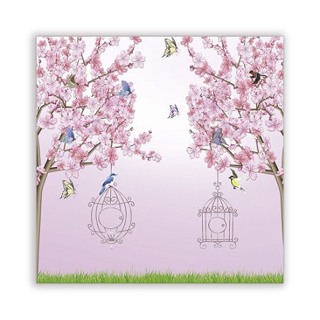 Painel Quadrado - Arvores Jardim - Sublimado 3D