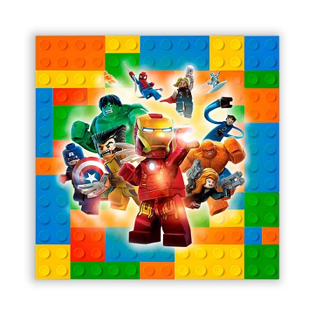 Painel Quadrado - Lego - Sublimado 3D