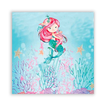 Painel Quadrado - Sereia - Sublimado 3D