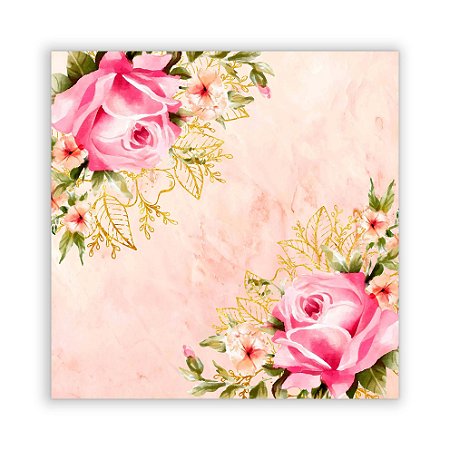 Painel Quadrado - Floral - Sublimado 3D