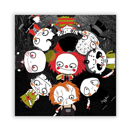 Painel Quadrado - Dia Das Bruxas Halloween - Sublimado 3D