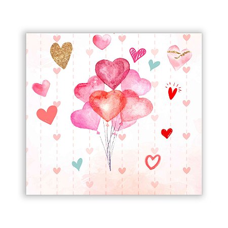 Painel Quadrado - Coração - Sublimado 3D