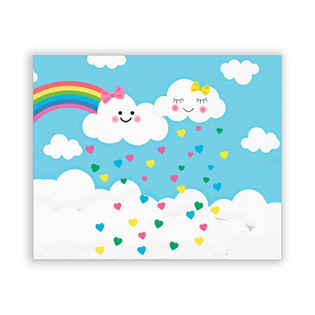 Painel Quadrado - Chuva de Amor - Sublimado 3D