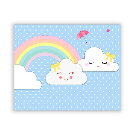 Painel Quadrado - Chuva de Amor - Sublimado 3D