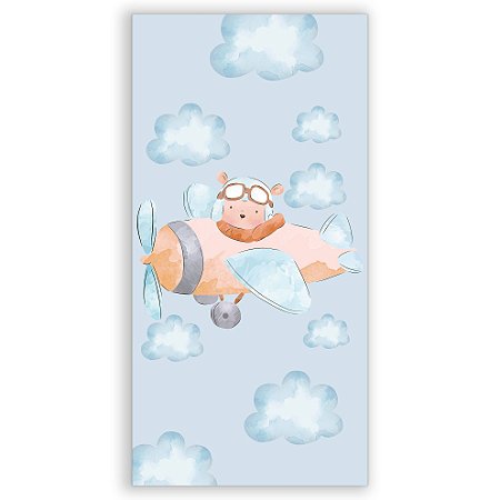 Capa Faixa Lateral Sublimado - Ursinho Aviador