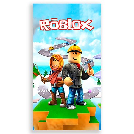 Capa Faixa Lateral Sublimado - Roblox
