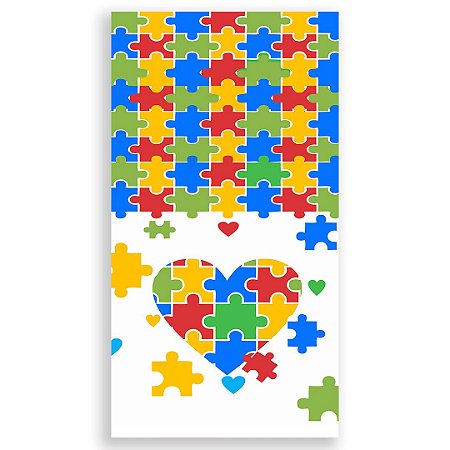 Capa Faixa Lateral Sublimado - Autismo