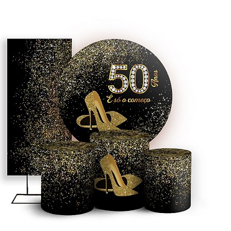 Capas Painel Redondo Trio Cilindro e Faixa Lateral Sublimado - Idade