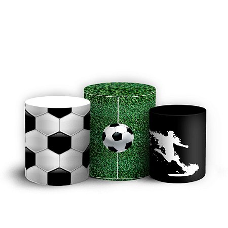 Capas Trio Cilindro Sublimado Vest Facil - Futebol