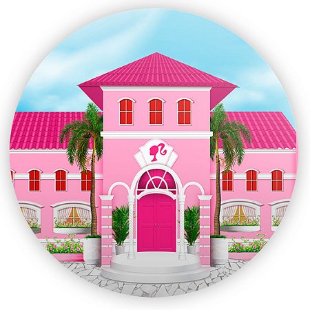 Capa Painel Redondo Sublimado - Barbie