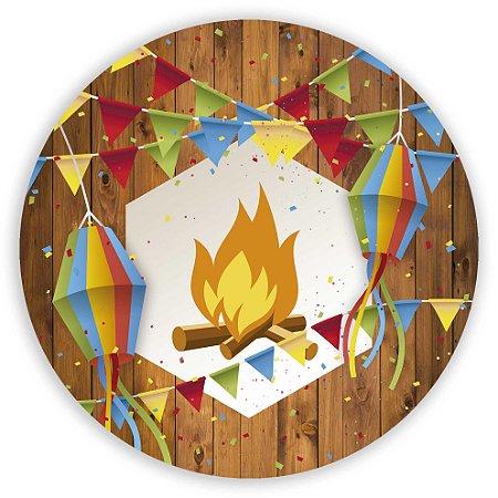 Painel Redondo - Festa Junina - Sublimado 3D