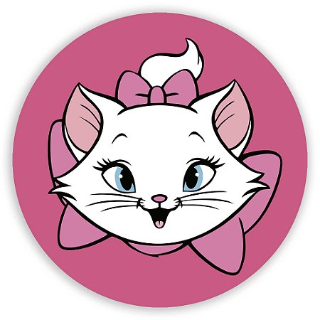 Capa Painel Redondo Sublimado - Gatinha Marie