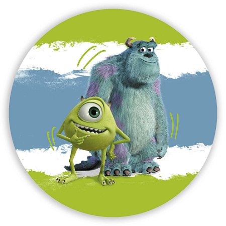 Capa Painel Redondo Sublimado - Monstros Sa