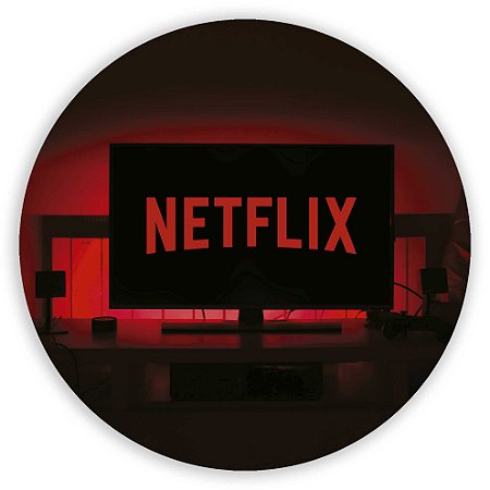 Painel Redondo - Netflix - Sublimado 3D