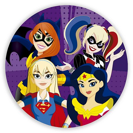 Painel Redondo - Heroinas - Sublimado 3D