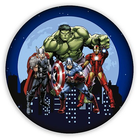 Capa Painel Redondo Sublimado - Herois
