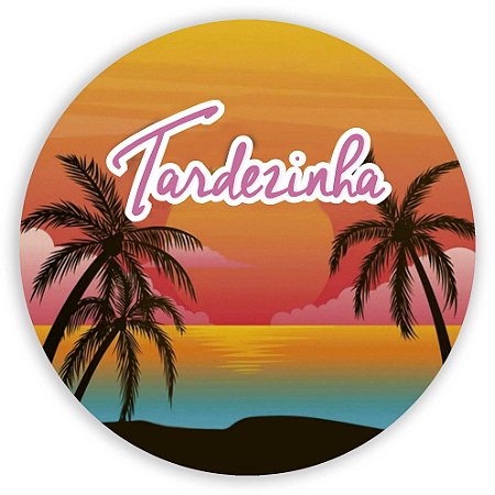 Capa Painel Redondo Sublimado - Tardezinha