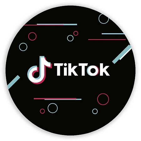 Capa Painel Redondo Sublimado - TikTok