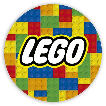 Capa Painel Redondo Sublimado - Lego