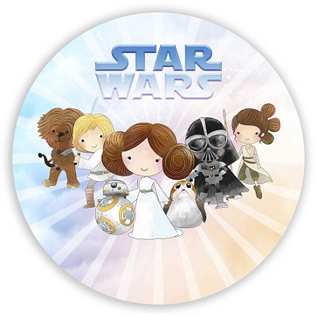 Capa Painel Redondo Sublimado - Star Wars