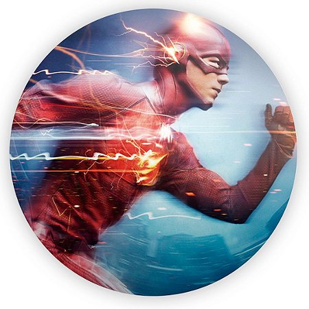 Capa Painel Redondo Sublimado - The Flash