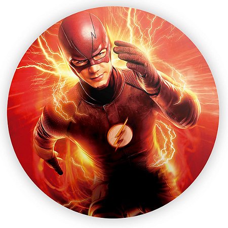 Capa Painel Redondo Sublimado - The Flash