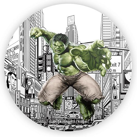 Capa Painel Redondo Sublimado - Hulk