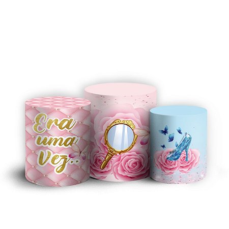 Capas Trio Cilindro Sublimado Vest Facil - Princesas