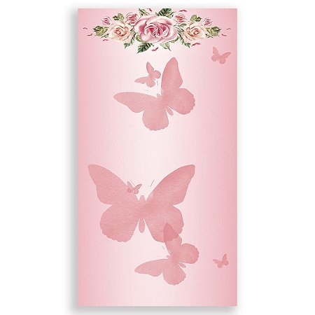 Capa Faixa Lateral Sublimado - Borboleta Rosa