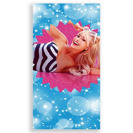Capa Faixa Lateral Sublimado - Barbie Filme