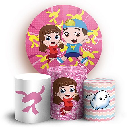 Capas Painel Redondo e Trio Cilindro Sublimado - Lucas Neto