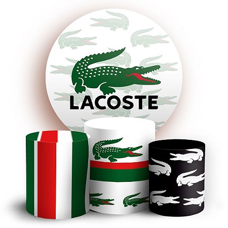 Capas Painel Redondo e Trio Cilindro Sublimado - Lacoste