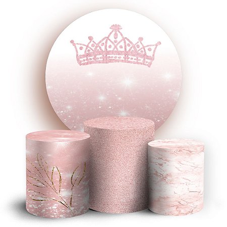 Capas Painel Redondo e Trio Cilindro Sublimado - 15 Anos