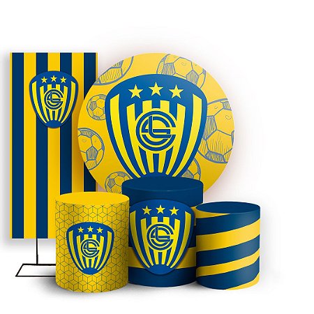 Capas Painel Redondo Trio Cilindro e Faixa Lateral Sublimado - S. Luqueño